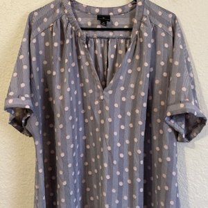 XL - Black/Orange Blouse